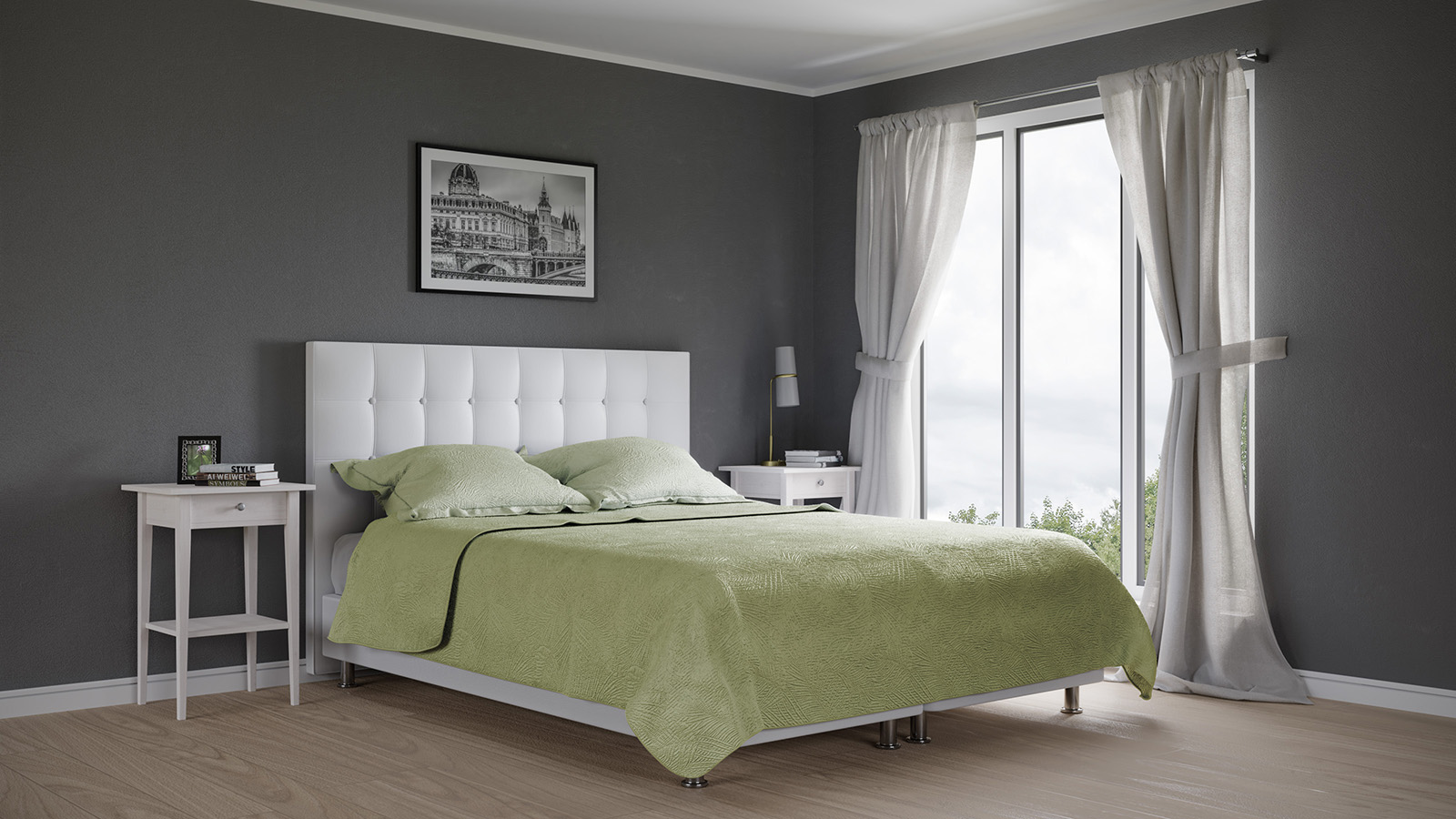 Комплект покривало і наволочки Oliva - Фото 3