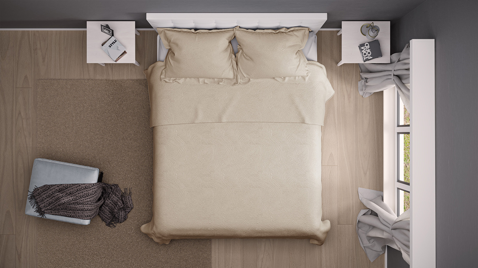 Комплект покривало і наволочки Beige - Фото 4