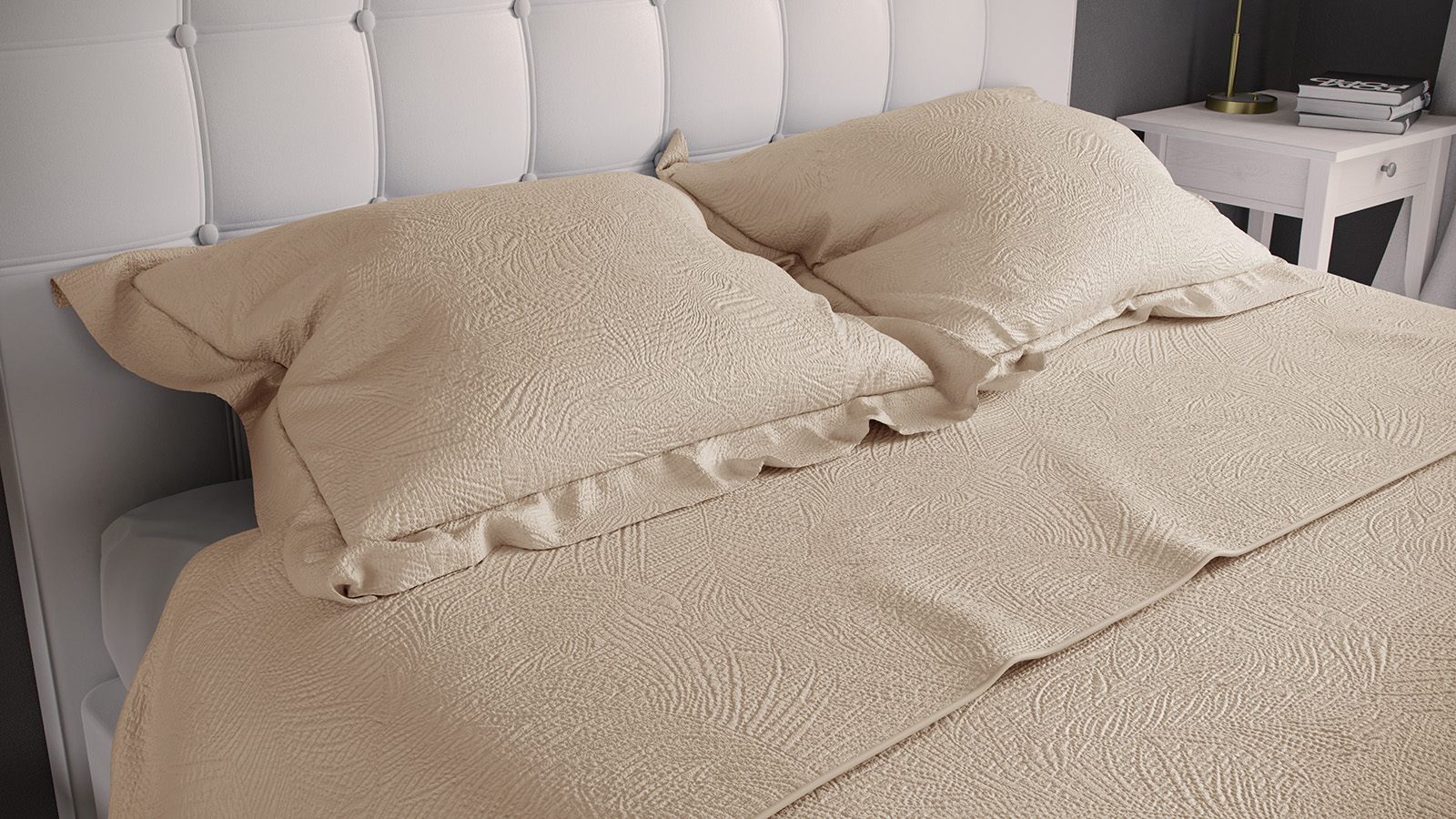 Комплект покривало і наволочки Beige - Фото 2