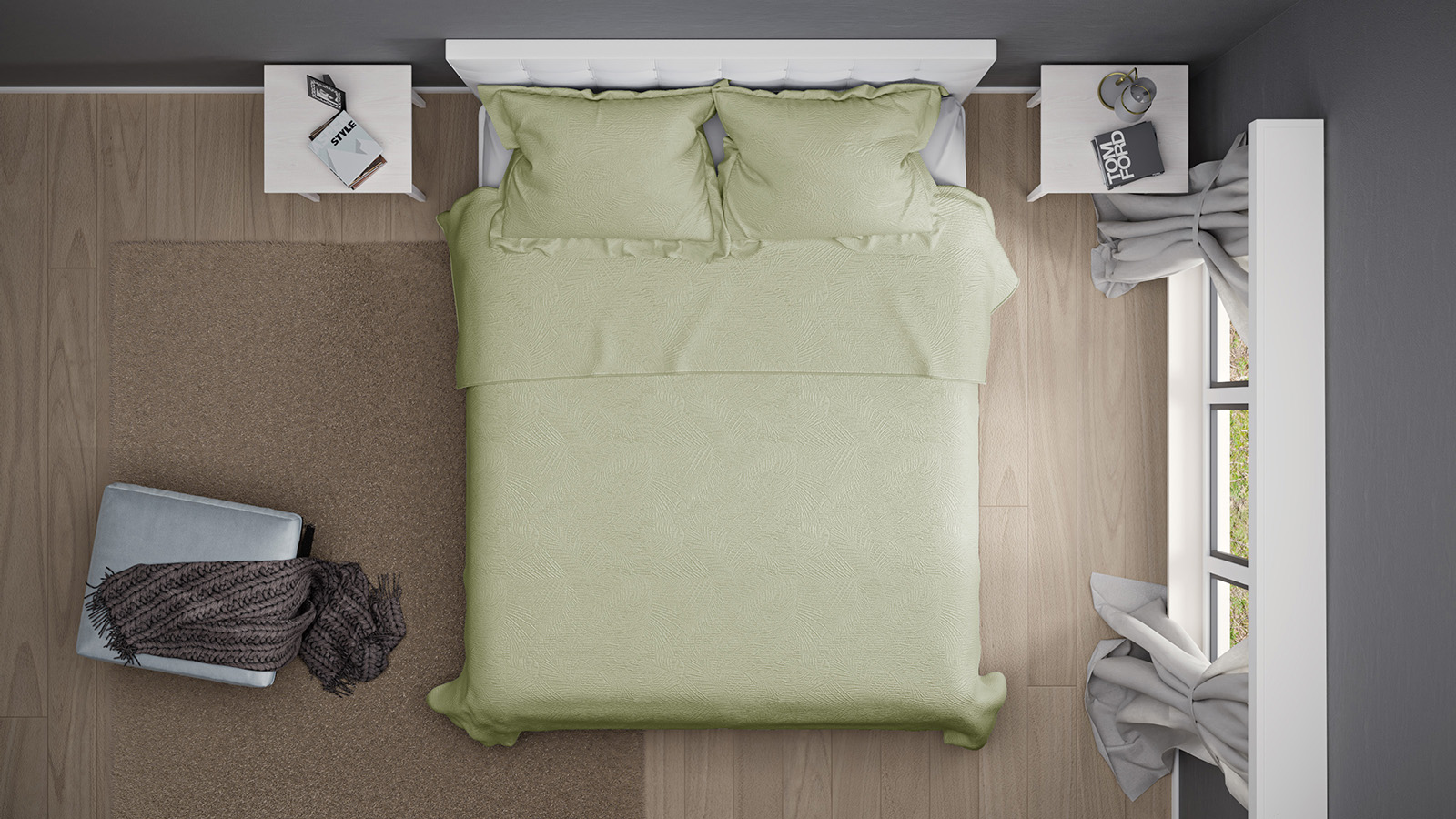 Комплект покривало і наволочки Oliva - Фото 4