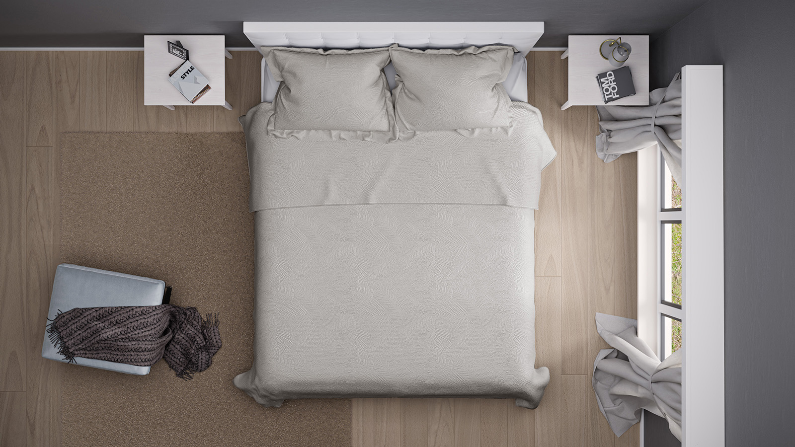 Комплект покривало і наволочки Grey - Фото 4