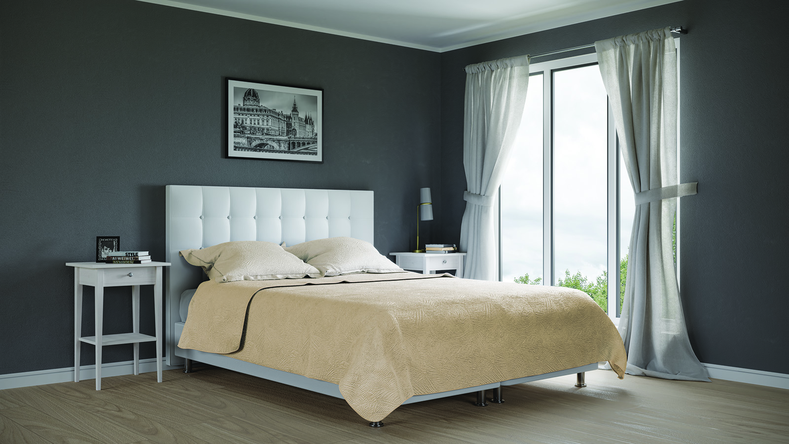 Комплект покривало і наволочки Beige - Фото 3