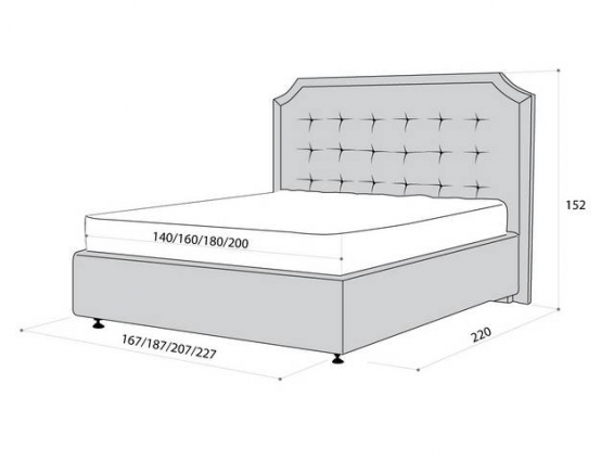 Кровать Sleepshop Gracia New